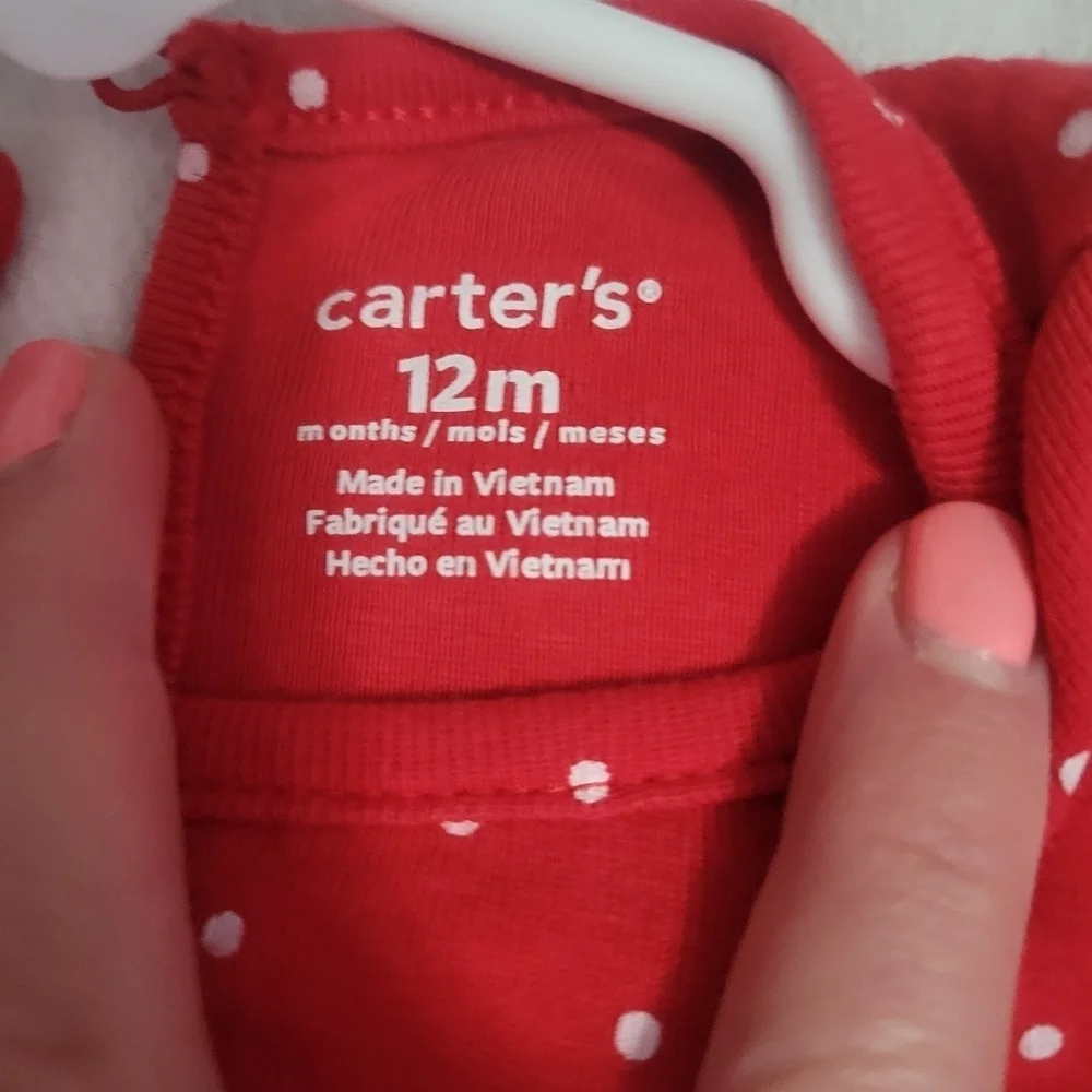 Carter's Baby girl Christmas dress size 12 months